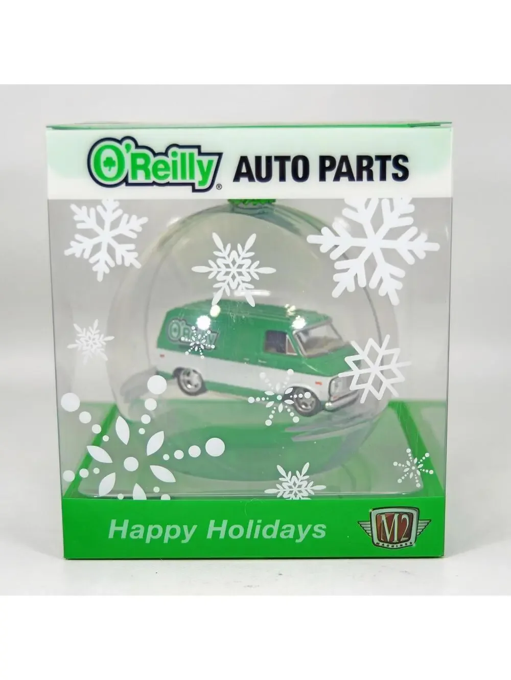 M2 Machines O'Reilly Auto Parts 2025 Christmas Ornament 1:64 1971 Chevrolet Van
